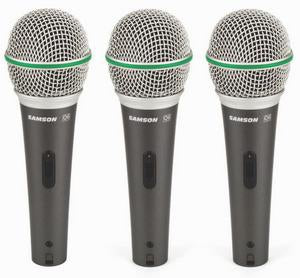 Samson Q6 (3-PACK) Handheld Dynamic Microphone