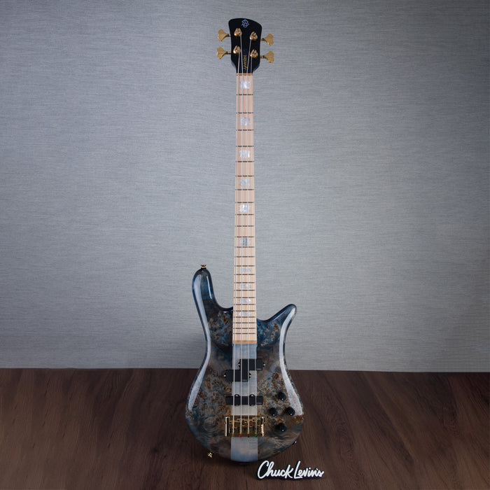 Spector Euro4 LT Bass Guitar - Exotic Poplar Burl Blue Fade - CHUCKSCLUSIVE - #]C121SN 21053