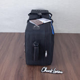 Marcus Bonna Quad Case for Alto and Soprano Saxophone, Flute, and Clarinet - Black / Royal Blue