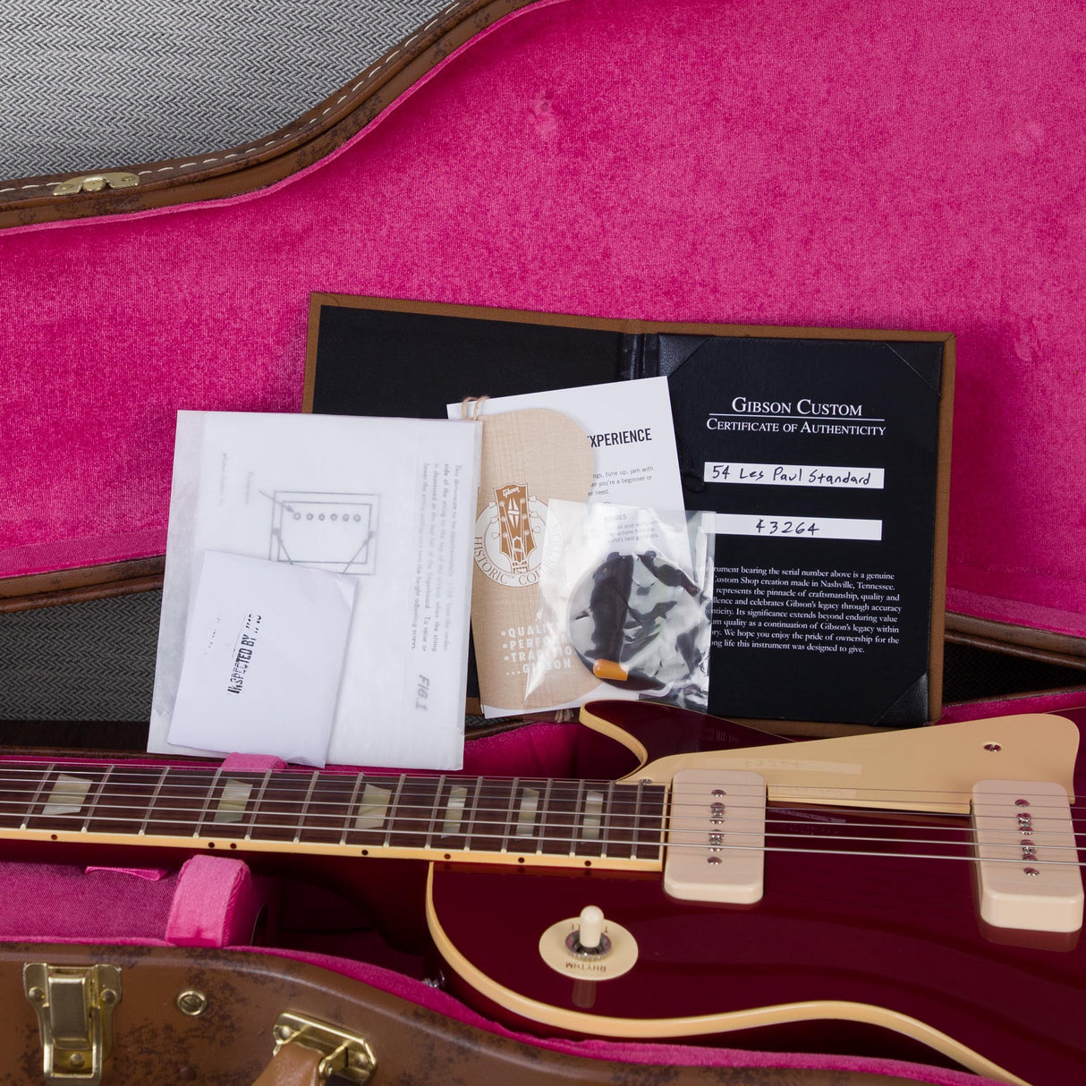 Gibson Custom Shop 1954 Les Paul Standard Electric Guitar - Gloss Candy Red - #43264