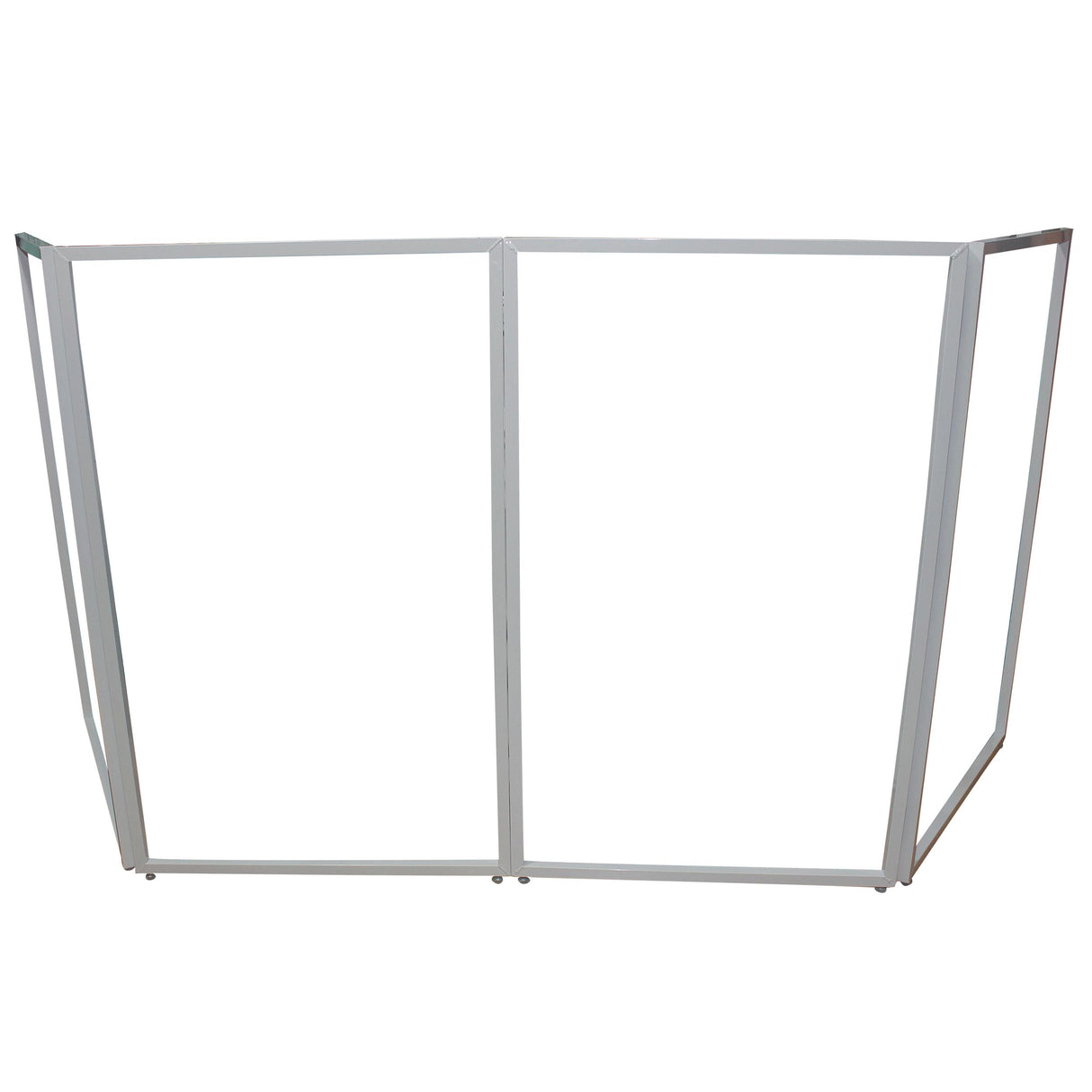 ProX XF-4X3048W MK2 Four Panel Collapse and Go DJ Facade with White Frame and Carry Bag