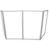 ProX XF-4X3048W MK2 Four Panel Collapse and Go DJ Facade with White Frame and Carry Bag
