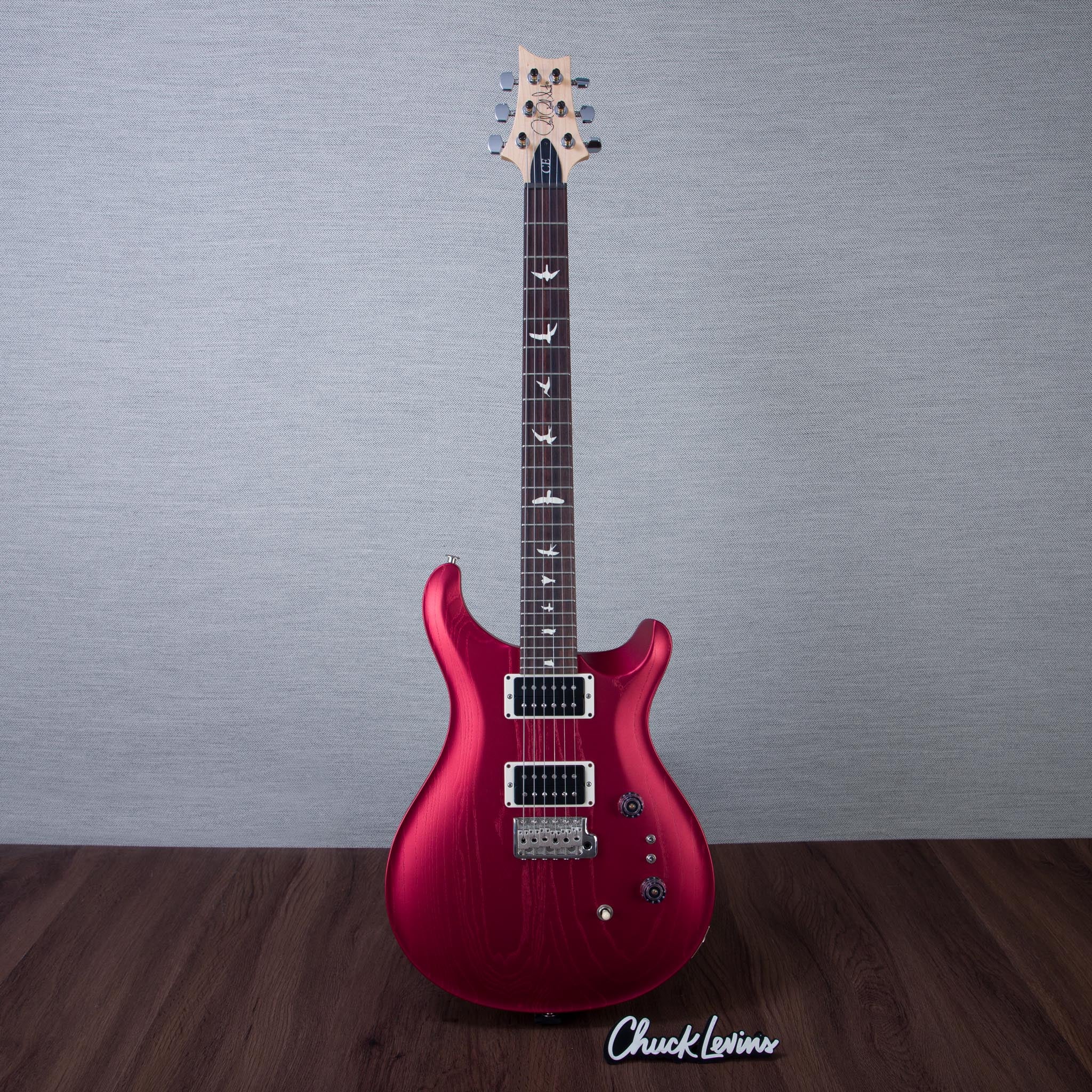 PRS Limited Edition CE 24-08 Swamp Ash Satin Electric Guitar - Red