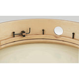 LP 16 x 4-Inch Tunable Tar Frame Drum - Black-to-Natural Fade