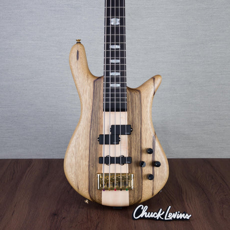 Spector Euro 5 LT Solid Korina Wings 5-String Electric Bass Guitar - Natural Satin - CHUCKSCLUSIVE - #NB23463