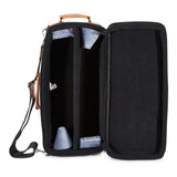 GARD 4-ECSK Elite Compact Double Trumpet Gig Bag - Black Cordura with Leather Trim