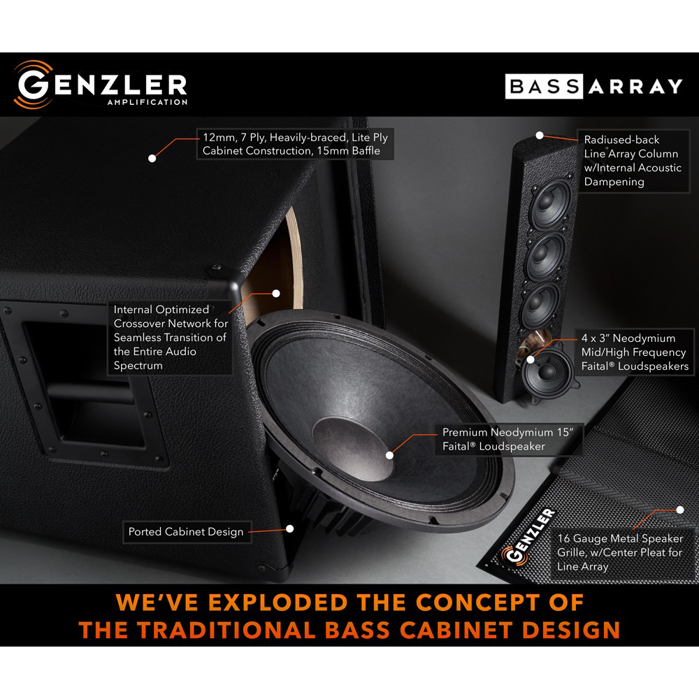 Genzler BA2-115-3SLT Bass Array Cabinet - New
