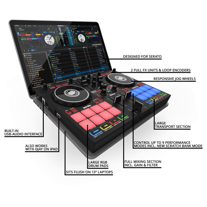 Reloop Ready Small 2 Deck Serato Performance Controller