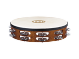 Meinl TAH2AB 10" Traditional Goat Skin Wood Tambourine Steel Jingles