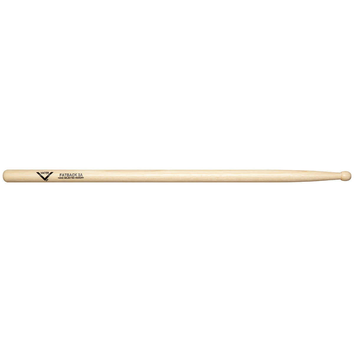 Vater American Hickory Drumsticks - Fatback 3A - Wood Tip