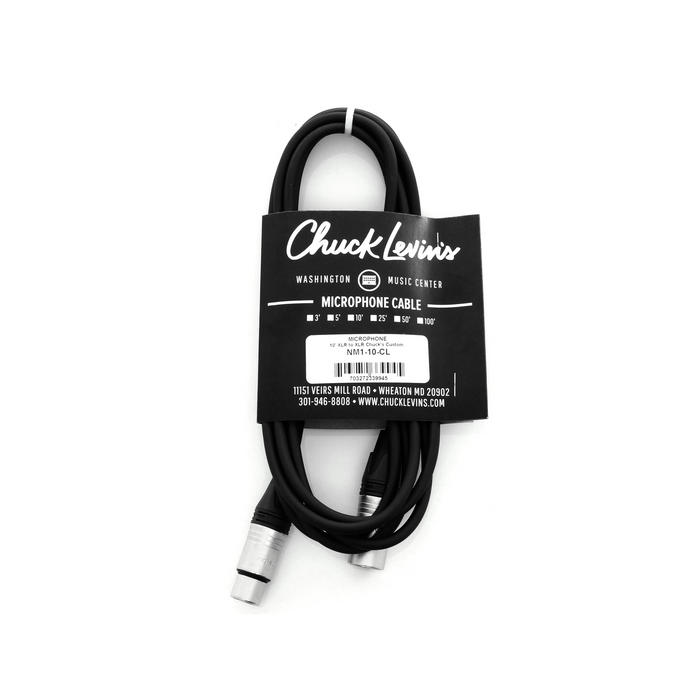 Chuck Levin's Premium XLR Microphone Cable -10-Foot