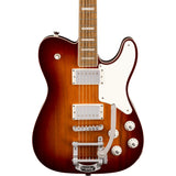 Squier Paranormal Troublemaker Telecaster Deluxe Bigsby Electric Guitar - Honey Burst