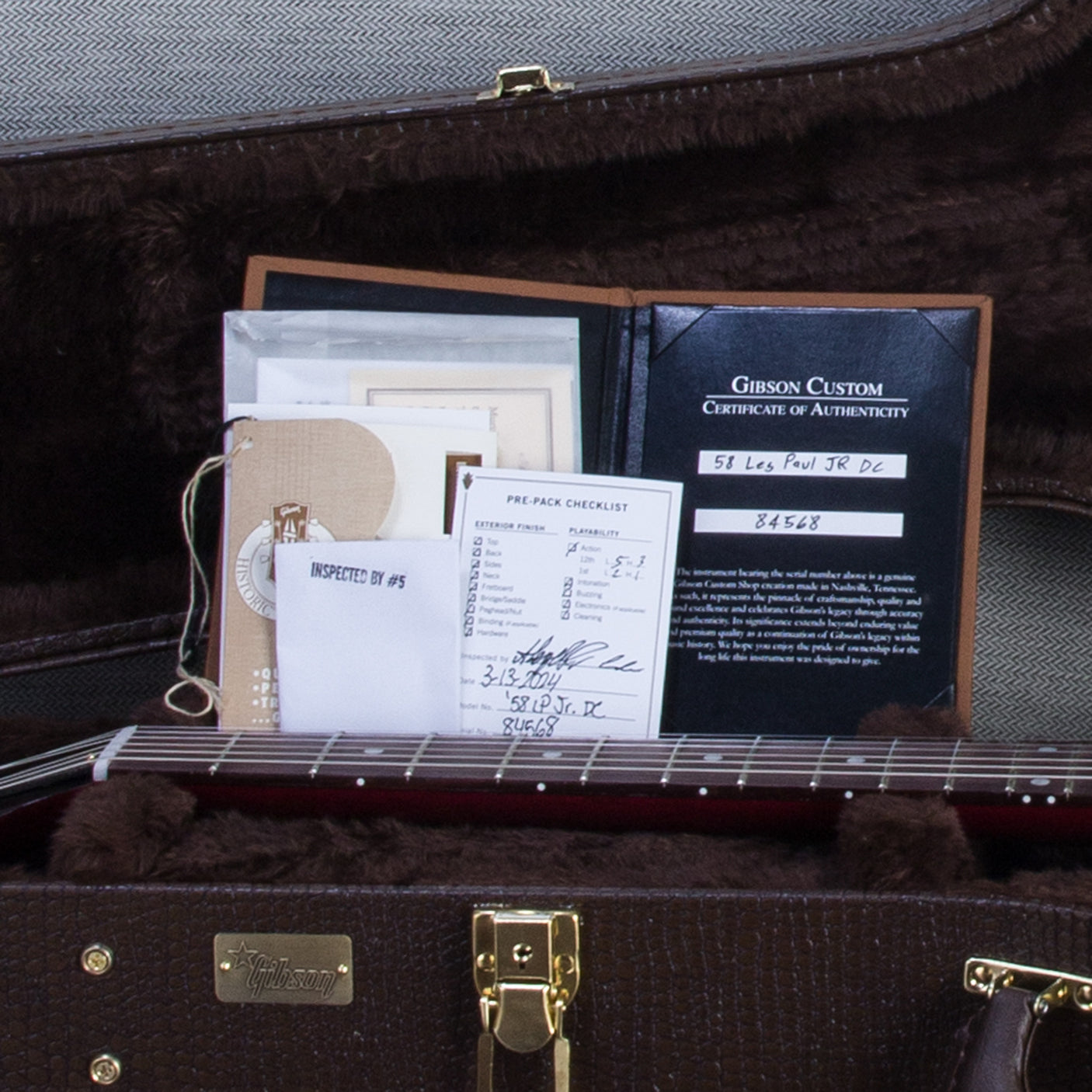 Gibson Murphy Lab 1958 Les Paul Junior Double-Cut, Gold Hardware - Watermelon King - CHUCKSCLUSIVE - #84568