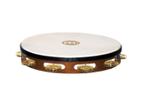 Meinl TAH1B-AB 10" Traditional Goat Skin Wood Tambourine Brass Jingles