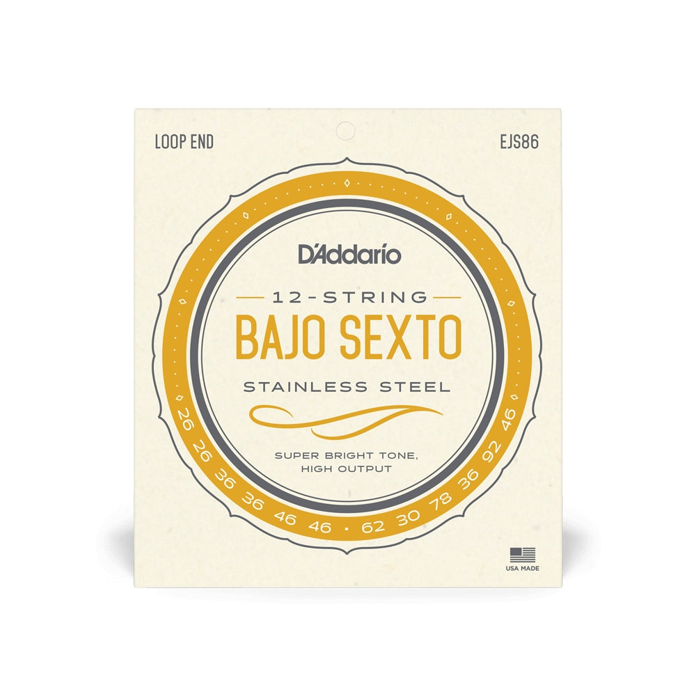 D'addario EJS86 12 Set Bajo Sexto Strings