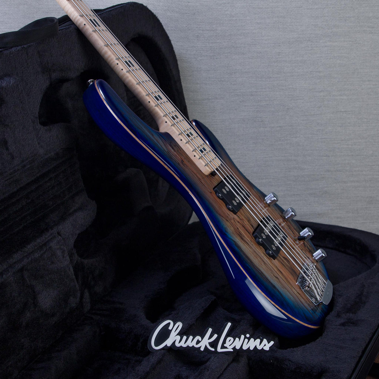 Ernie Ball Music Man Ball Family Reserve StingRay 5 HH 5-String Electric Bass Guitar - Pale Blue Burst - #F93711