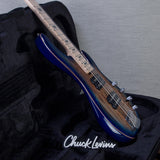 Ernie Ball Music Man Ball Family Reserve StingRay 5 HH 5-String Electric Bass Guitar - Pale Blue Burst - #F93711