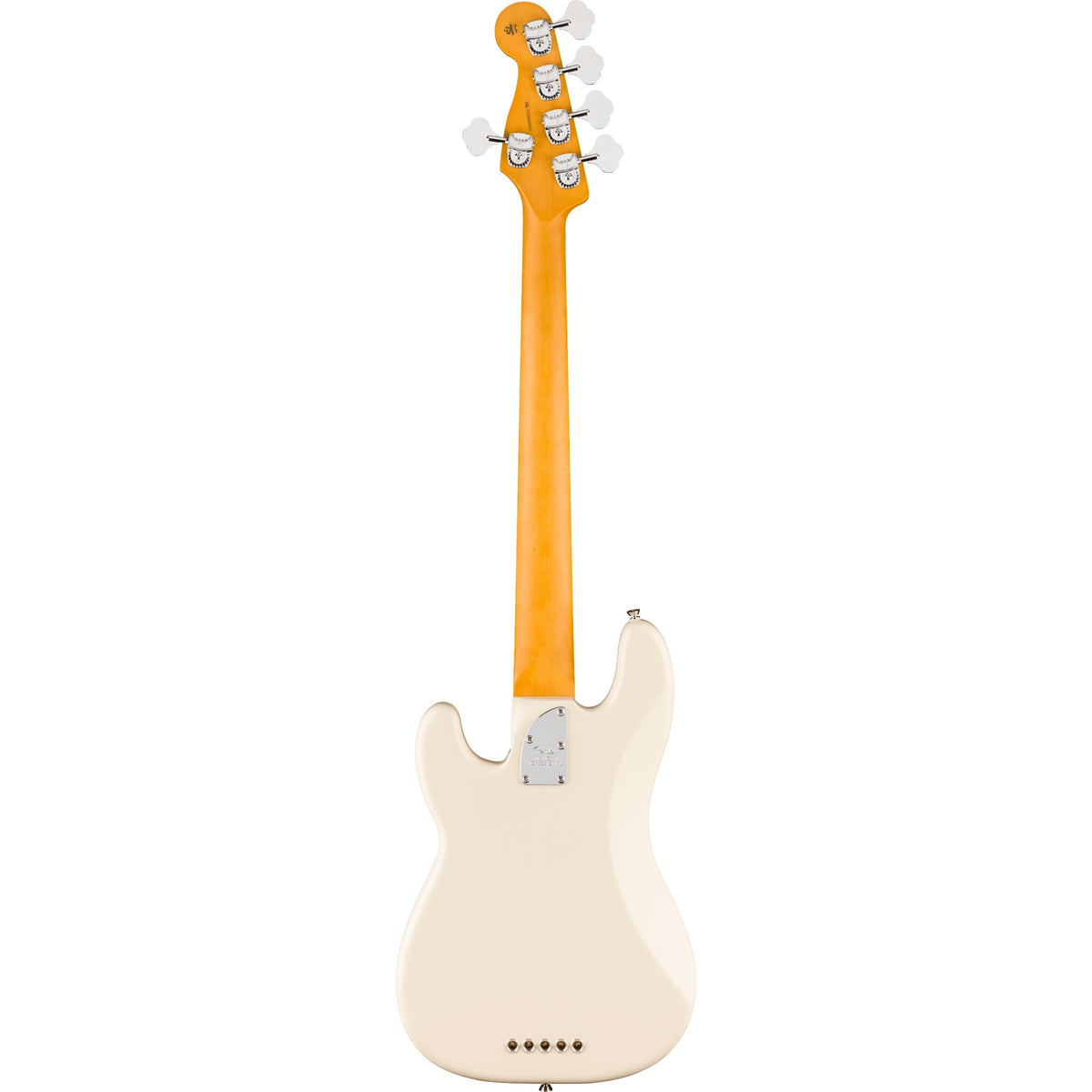 Fender American Professional Precision V 5-String Electric Bass Guitar, Rosewood Fingerboard - Olympic White