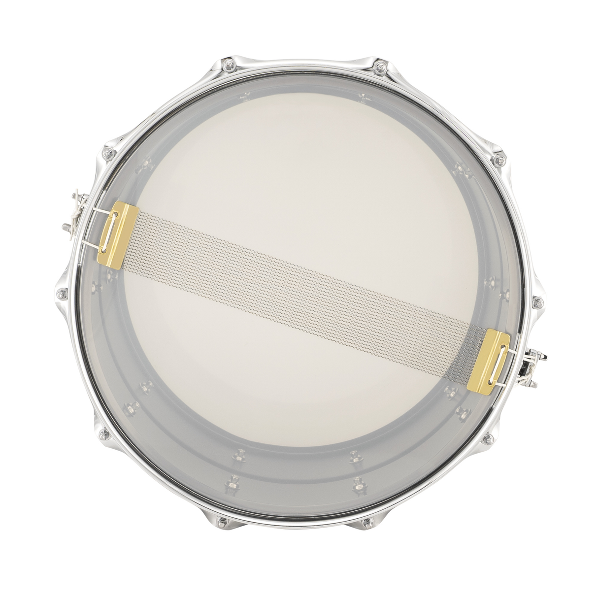 Ludwig Universal Metal 8x14 Brass Shell Snare Drum, Chrome-Plated Hoops