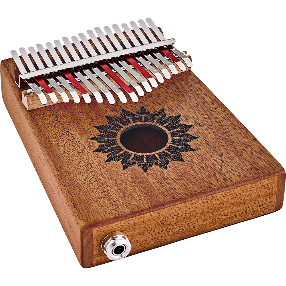 Meinl 17 Note Soundhole Kalimba With Built-In Pickup, C Major - Mahogany