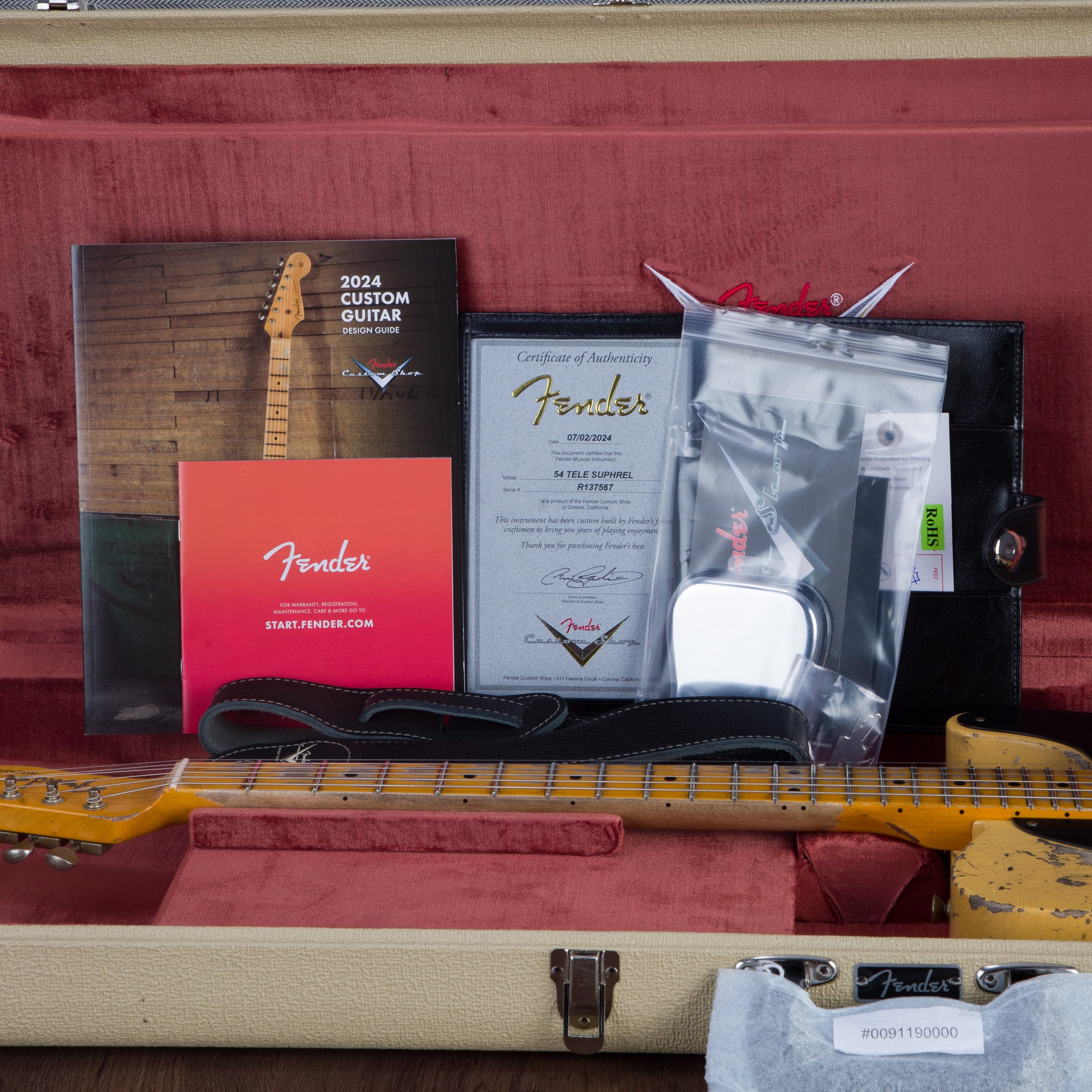 激安特価Hard Relic　テレキャスター Fender Custom Shop '54 Telecaster Super Heavy Relic Electric