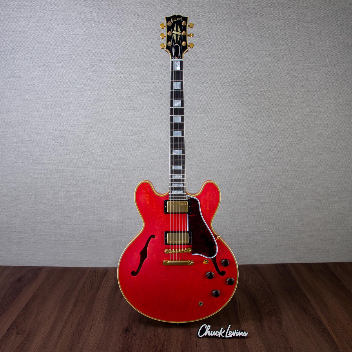 Gibson Custom Shope Murphy Lab 1959 ES-335 Semi Hollow Guitar - Light Aged Watermelon Red - #A960153