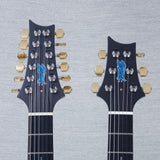 PRS Custom 24 Double-Neck 6/12 String Electric Guitar - Indigo Glow - #0387669