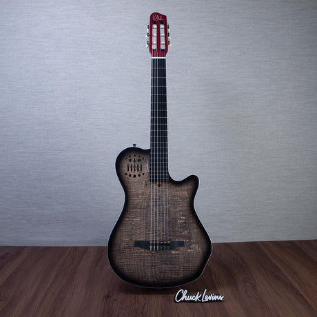 Godin MultiAc Grand Concert SA Nylon String Acoustic-Electric Guitar - Trans Black - CHUCKSCLUSIVE - #26317995