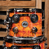 DW Collector's Standard Maple 4-Piece Shell Pack, 22-Inch Kick - Amber Swirl