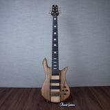Spector Euro 6 LT Solid Korina Wings 6-String Electric Bass Guitar - Natural Satin - CHUCKSCLUSIVE - #C121NB23483