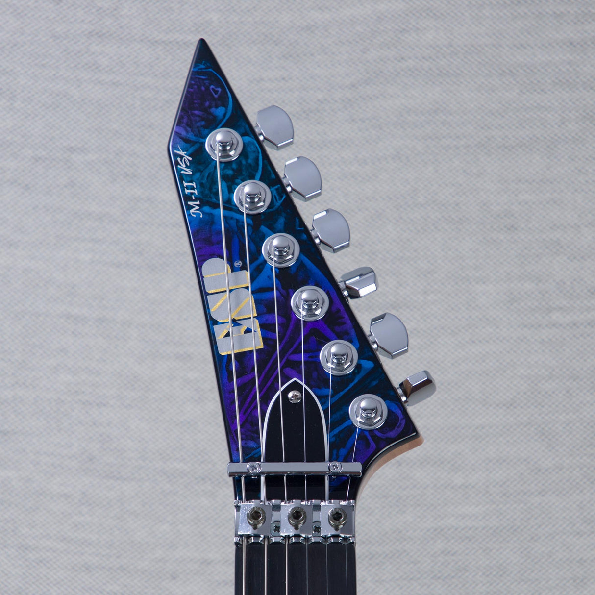 ESP USA M-II NTB NT Electric Guitar - Ghost Flame - #US24788