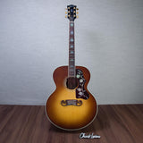 Gibson Custom Shop SJ-200 Elegant Koa Koa/Sitka Spruce Acoustic Electric Guitar - Honey Burst - #21496012