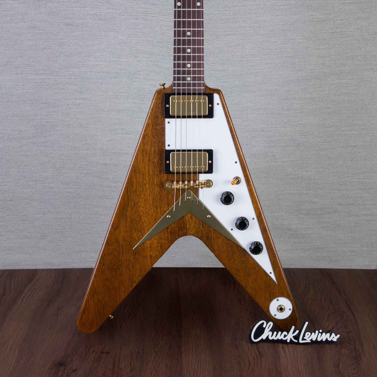 Gibson Custom Shop 1958 Mahogany Flying V Reissue Electric Guitar - Antique Natural - #851115