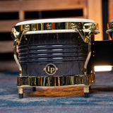 LP Matador Bongos, Siam Oak - Black with Gold Hardware - CHUCKSCLUSIVE