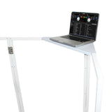 ProX XF-4X3048W MK2 Four Panel Collapse and Go DJ Facade with White Frame and Carry Bag