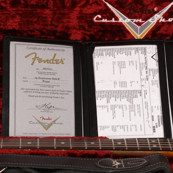 Fender Custom Shop 1969 Stratocaster Heavy Relic Guitar - Aged Vintage White - CHUCKSCLUSIVE - #R123333