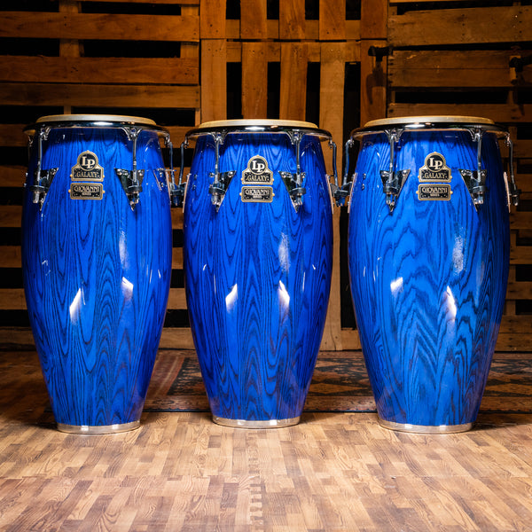LP Galaxy Giovanni 3-Piece Conga Set - Blue Ash - CHUCKSCLUSIVE