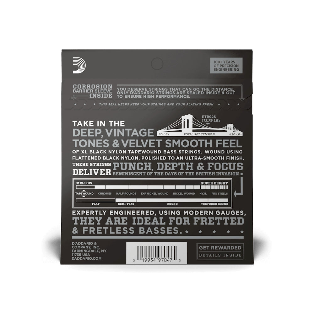 D'Addario ETB92S 50-105 Medium Short Scale Bass Strings
