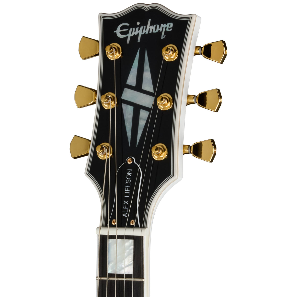Epiphone Alex Lifeson 1976 ES-355 Signature Semi-Hollowbody Electric Guitar - Alpine White