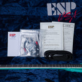 ESP USA V-II FR Electric Guitar - Midori Gold Sparkle - #US24235 - Mint, Open Box
