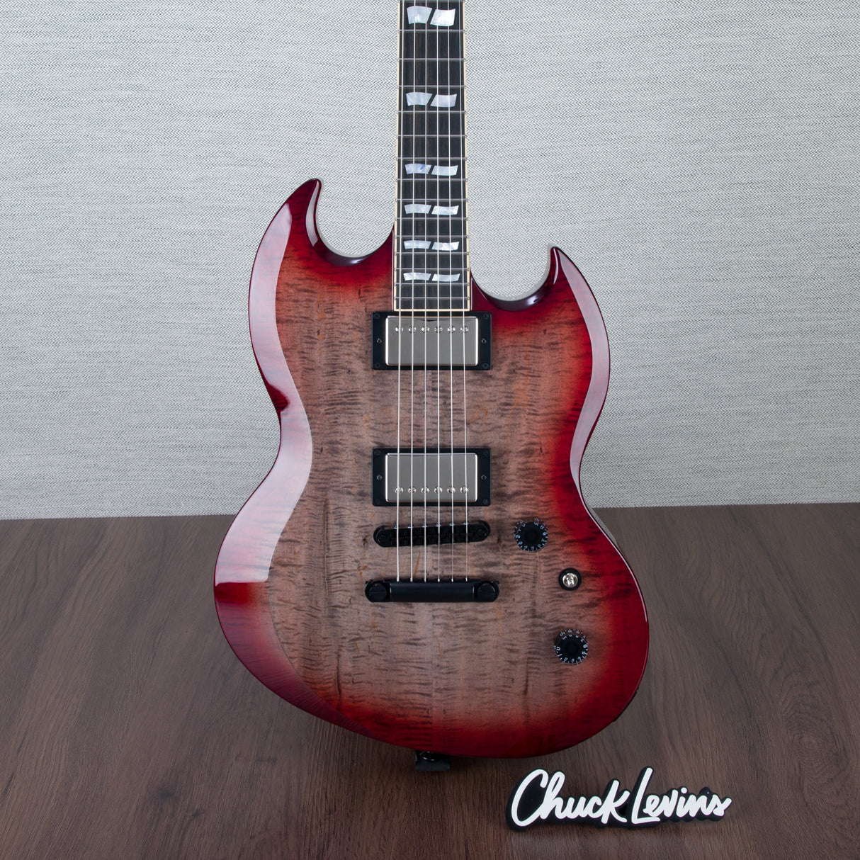 ESP USA Viper Electric Guitar - Cranberry Sunburst - #US24449 - Mint, Open Box
