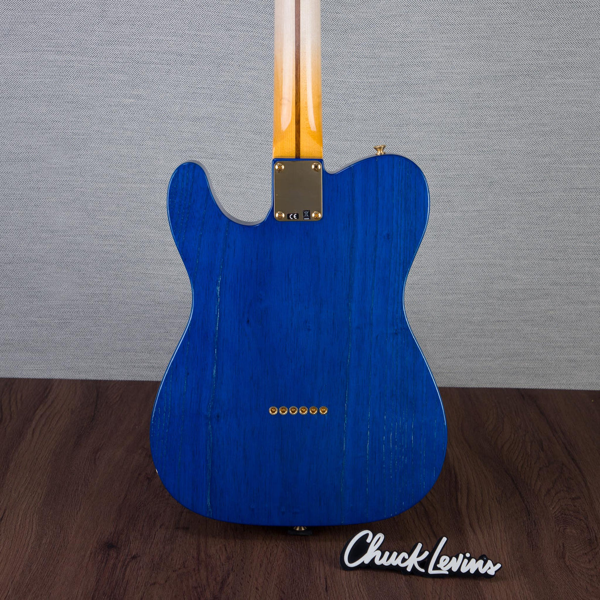 Fender Custom Shop Limited Edition Hotshot Telecaster Electric Guitar Deluxe Closet Classic - Aged Sapphire Blue Transparent - #R122684