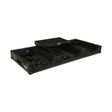 Pro X XS-CDM3KV10A9 WLTBL Fits 2x Pioneer CDJ 3000X Case / Pioneer DJM V10 / A9 Mixer w/ Laptop Shelf, All Black and Low profile Wheels