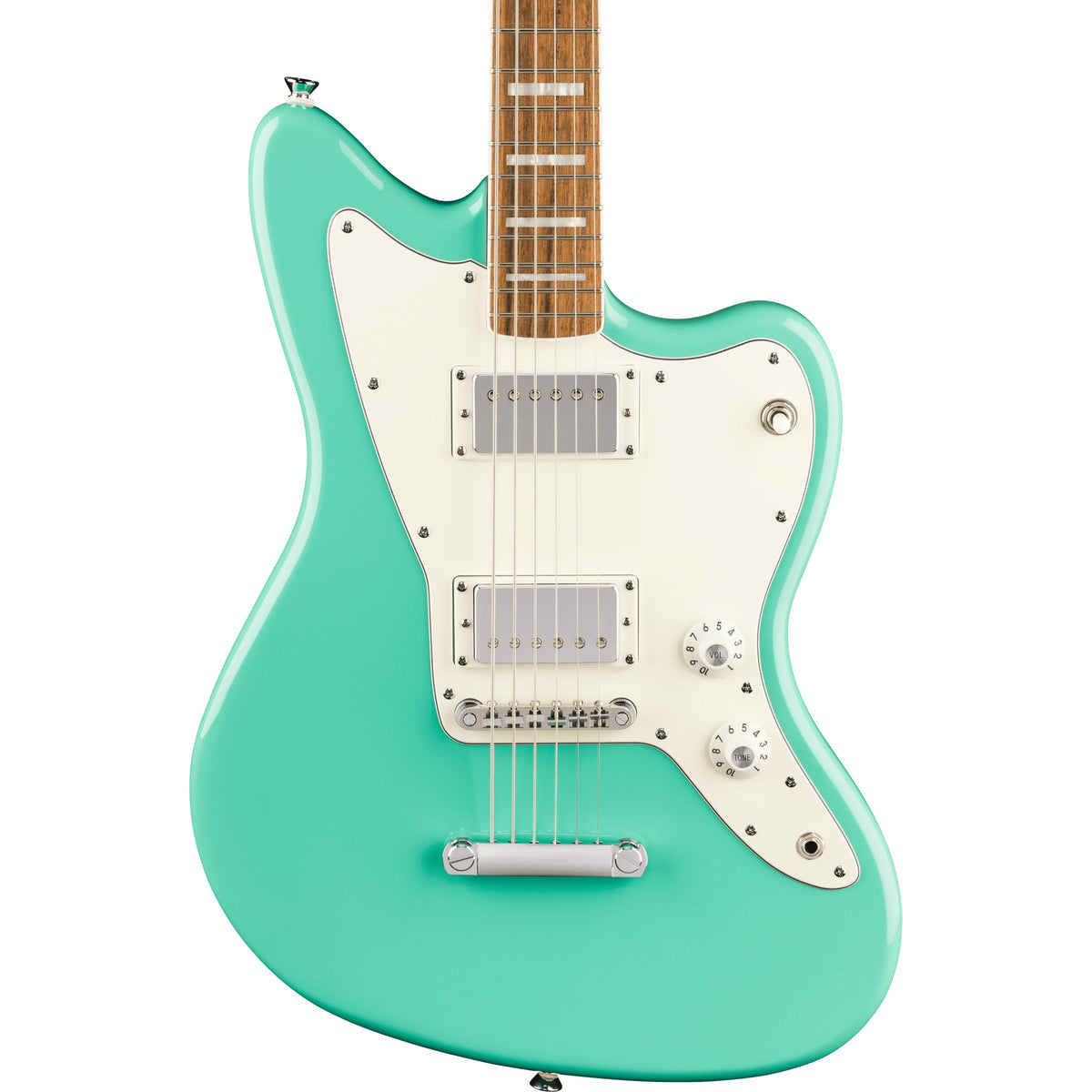 Squier Paranormal Baritone Jazzmaster HH Electric Guitar - Sea Foam Green