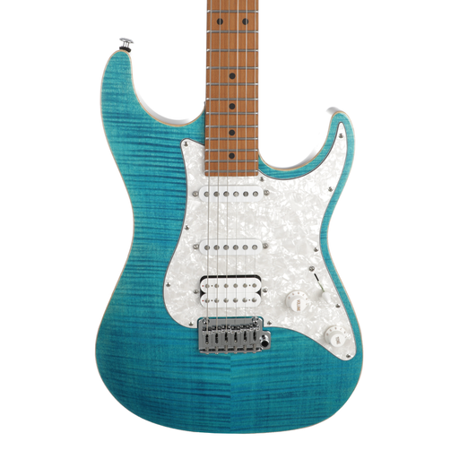 Suhr Standard Plus Electric Guitar, Roasted Maple Fingerboard - Bahama Blue - New