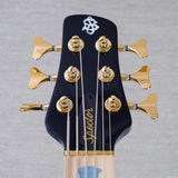 Spector Euro 6 LT Poplar Burl Over Ash 6-String Electric Bass Guitar - Faded Light Blue Gloss - CHUCKSCLUSIVE - #]C121NB23306