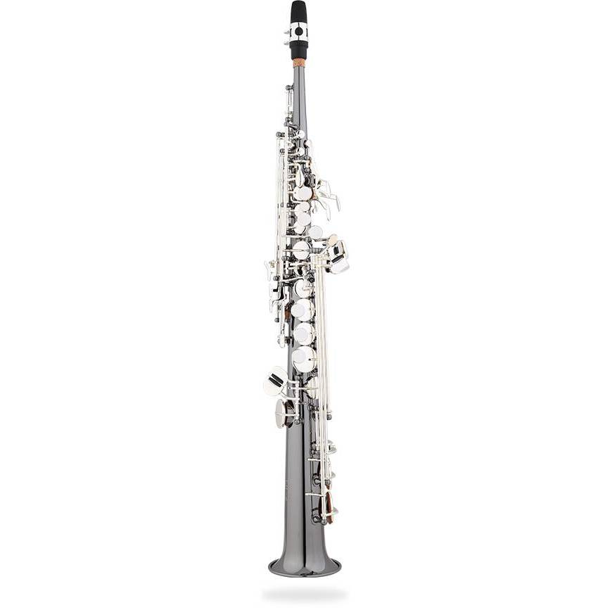 Eastman ESS642-BS Bb Soprano Saxophone - Black Nickel-Plated Body with Silver-Plated Keys