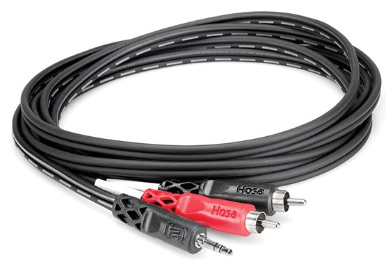 Hosa CMR-210 Stereo Breakout - 3.5mm TRS To Dual RCA, 10 Feet