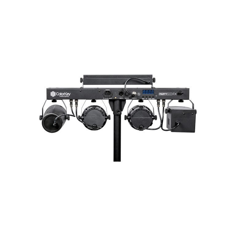 Colorkey Partybar FX Compact All in One Lighting Package with Stand and Bag