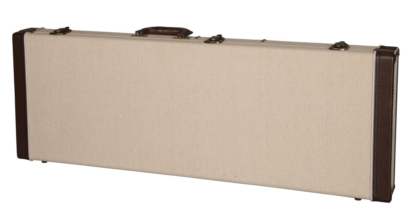 Gator Cases GW-JM ELEC Deluxe Wood Case For Standard Electric Guitars - Journeyman Burlap Exterior